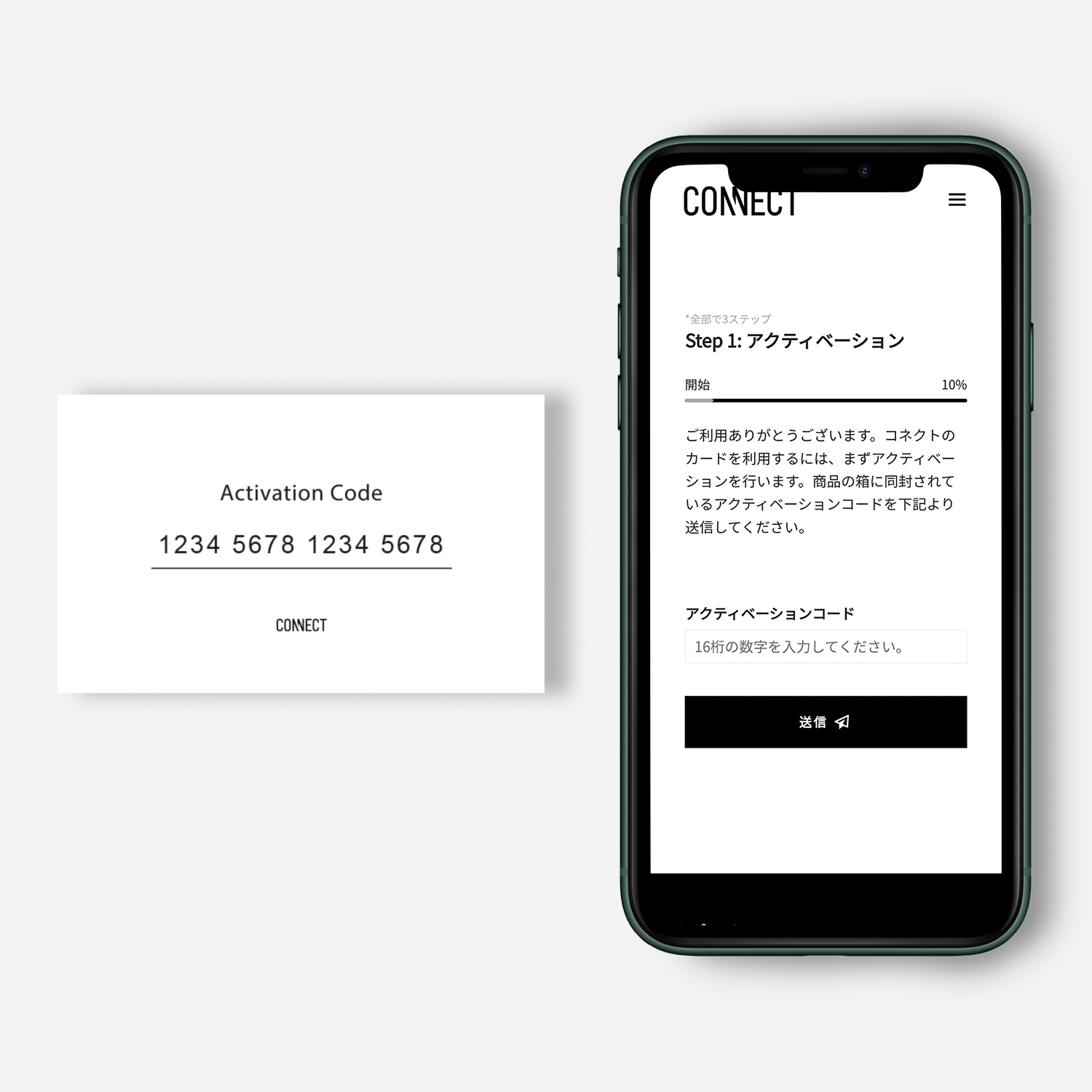 アクティベーション方法 | Connect | 繋がる、その先へ。